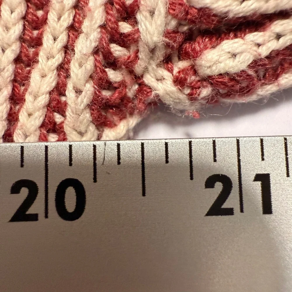 Rachel‎ Zoe Cowl Neck Striped Knit Sweater Size S Burgundy Cream Casual